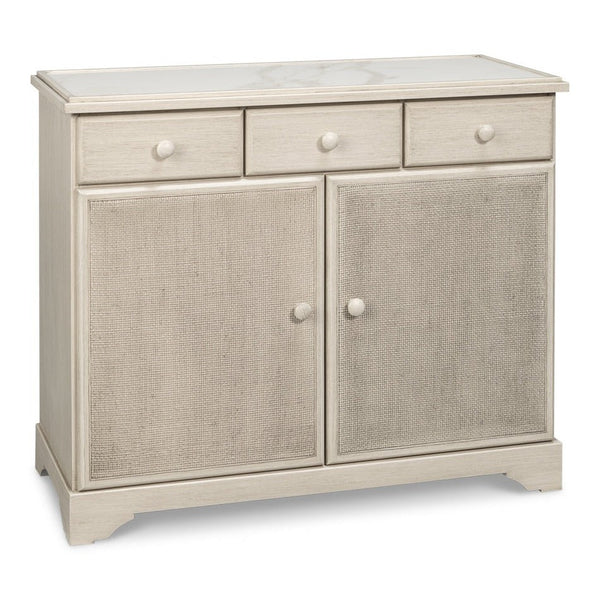 Jeremy Tulip Wood And Porcelain IvoryTwo Door Buffet