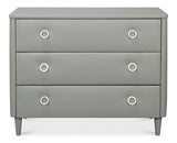 Avvolto Upholstered Mdf Grey 3 Drawer Dresser
