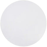 54" Contemporary High Gloss White Round Dining Table for 6 People Dining Tables LOOMLAN By Moe's Home