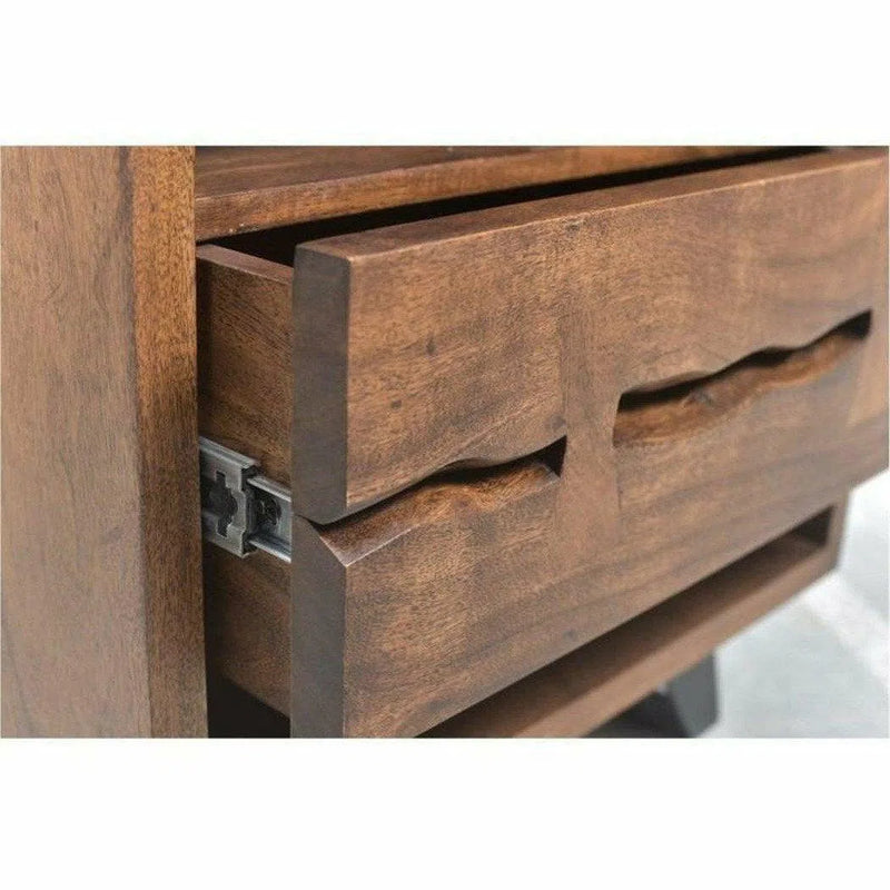 54 Inch Chest Brown Industrial Chests LOOMLAN By Moe's Home