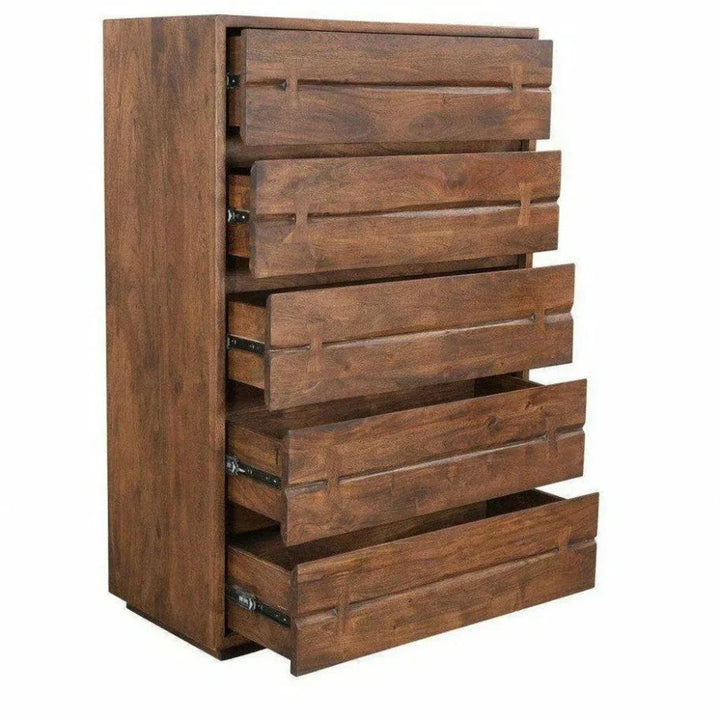 54 Inch Chest Brown Industrial - LOOMLAN - Moe's Home - Chests