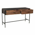 54 Inch Console Table Brown Modern