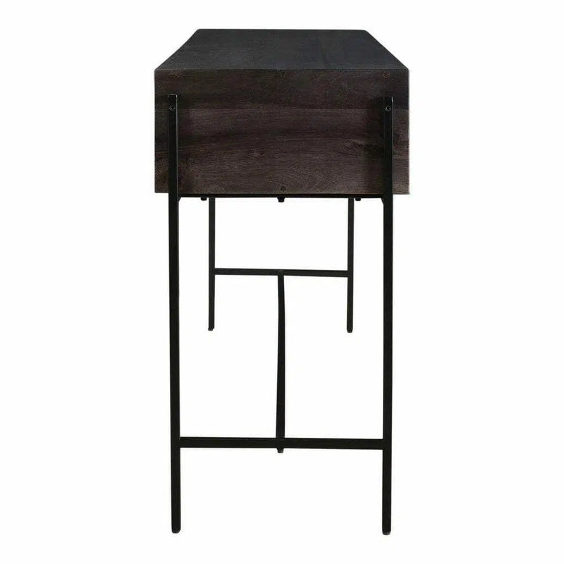 54 Inch Console Table Brown Modern