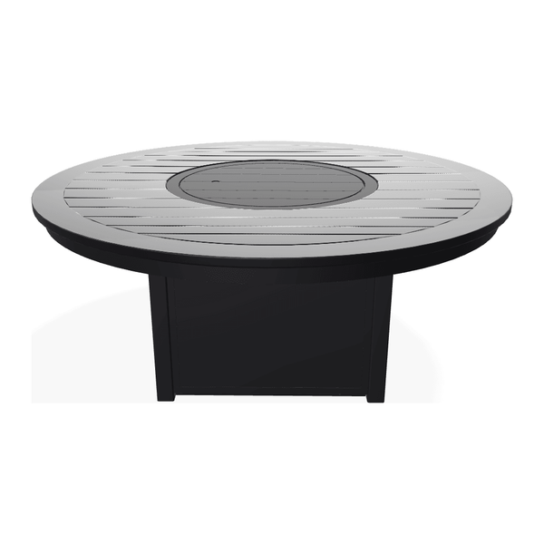 54" Round MGP Top Chat Height Fire Table-Outdoor Fire Tables-Telescope-LOOMLAN