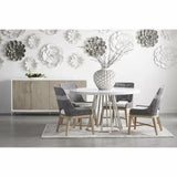 54" White Concrete Round Dining Table Top (Top Only) Dining Tables LOOMLAN By Essentials For Living
