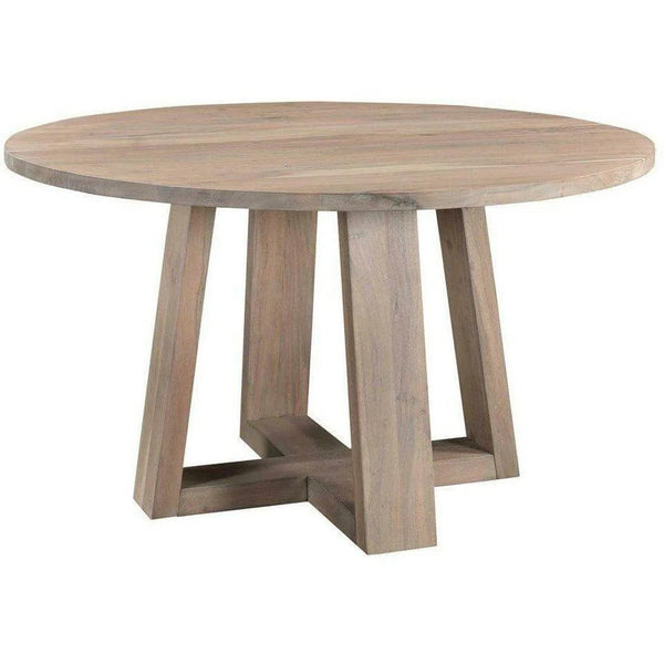 54" Wood Round Dining Table for 6 Scandinavian Style Dining Tables LOOMLAN By Moe's Home
