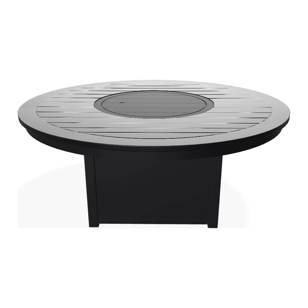 54" Round MGP Top Chat Height Fire Table - LOOMLAN - Telescope - Outdoor Fire Tables