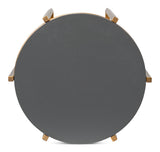 Spence Mdf and Iron Grey Round Side Table