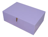 Cosmos Leather and Mdf Purple Nesting Boxes Set of 3