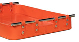 Safari Leather and Steel Orange Tray