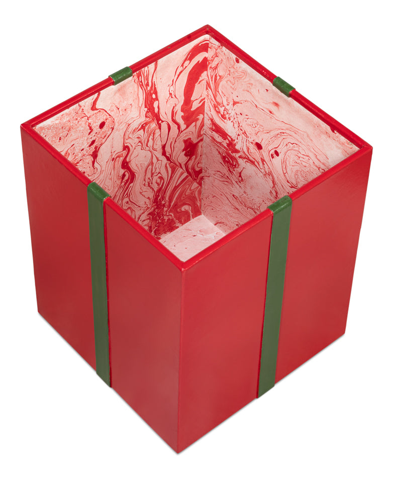 Ferrell Leather and Mdf Red Holiday Boxes Set of 3