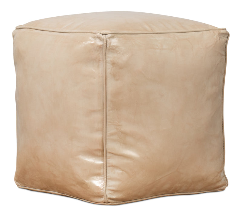Sunday Afternoon Leather Beige Cube