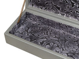 Gastsburg Leather and Paper Liner Storm Grey Shagreen Box Set of 2
