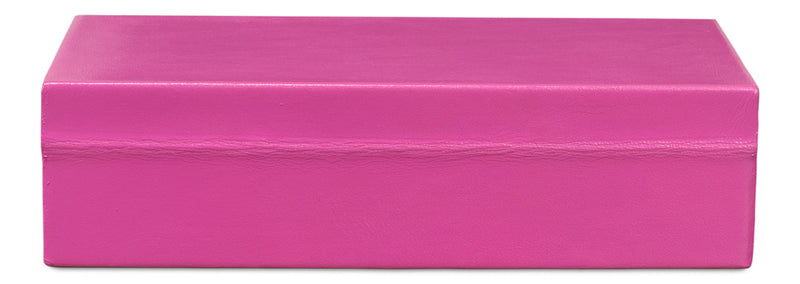 Gastsburg Leather and Paper Liner Pink Shagreen Box Set of 2