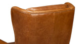 Elite Wing Luxurious Leather Upholstered Armchair