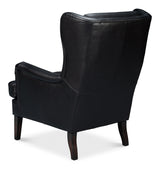 Elite Wing Luxurious Leather Upholstered Armchair