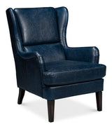 Elite Wing Luxurious Leather Upholstered Armchair