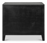 Vanka Black Modern Farmhouse Storage Solution Sideboard