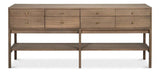 Adler Natural Wooden Rectangular Console Table