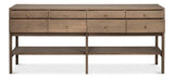 Adler Natural Wooden Rectangular Console Table