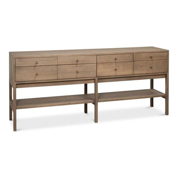 Adler Natural Wooden Rectangular Console Table