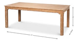 Modern Oak Wood Brighton Dining Table