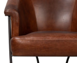 Nagel Leather Upholstery Modern Leather Chair