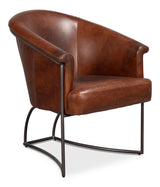 Nagel Leather Upholstery Modern Leather Chair