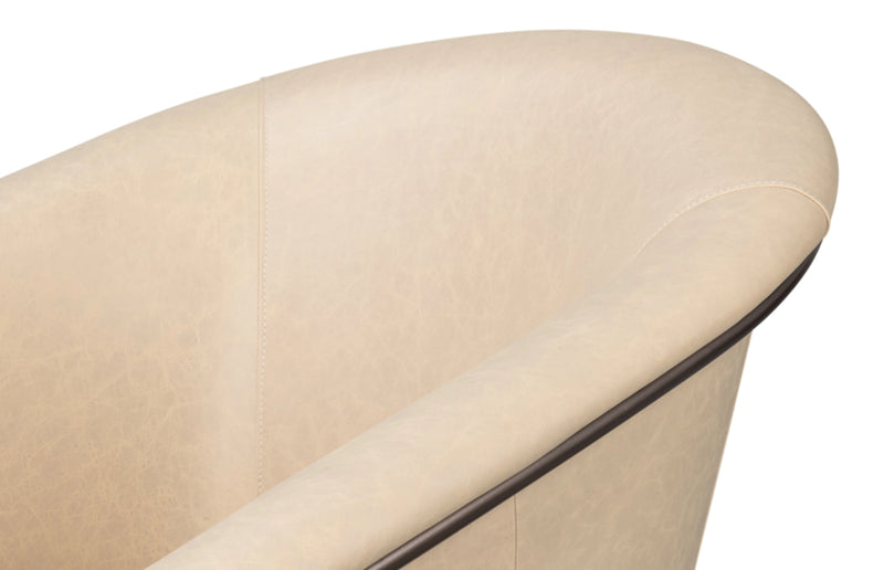 Nagel Leather Upholstery Modern Leather Chair