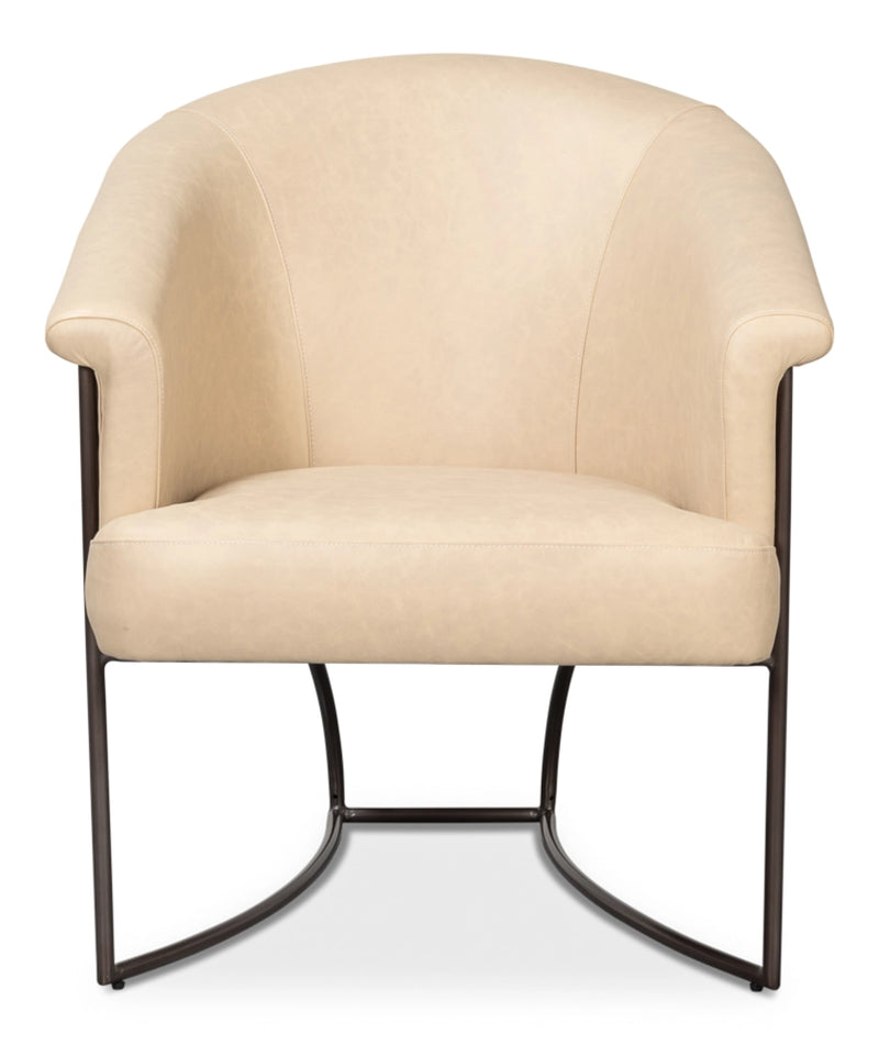 Nagel Leather Upholstery Modern Leather Chair