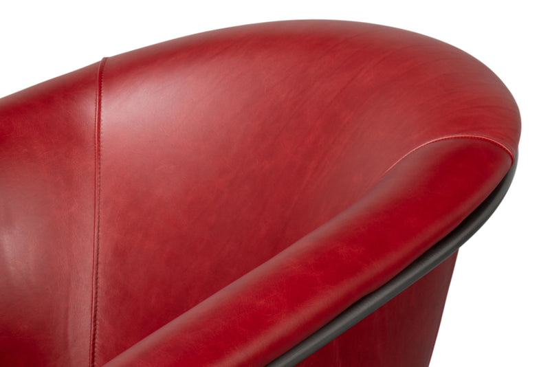 Nagel Leather Upholstery Modern Leather Chair