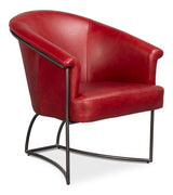 Nagel Leather Upholstery Modern Leather Chair