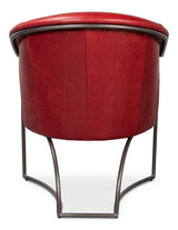 Nagel Leather Upholstery Modern Leather Chair