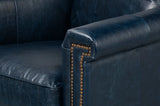 Vandike Leather Upholstery Stylish Armchair