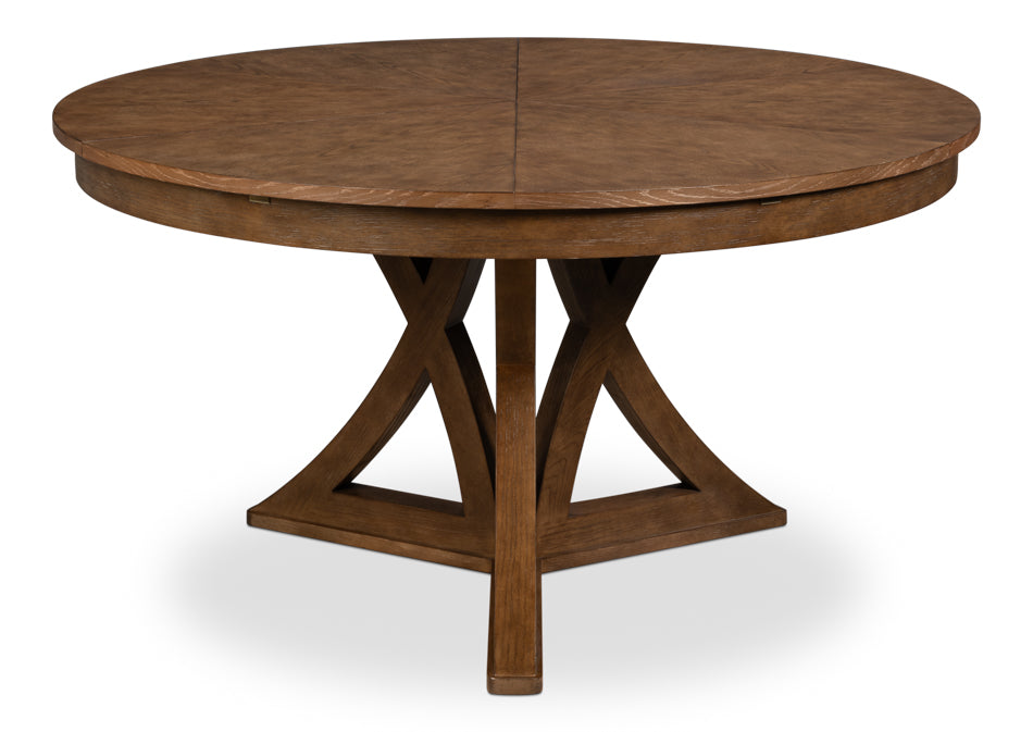 Casual Jupe Wooden Round Dining Table