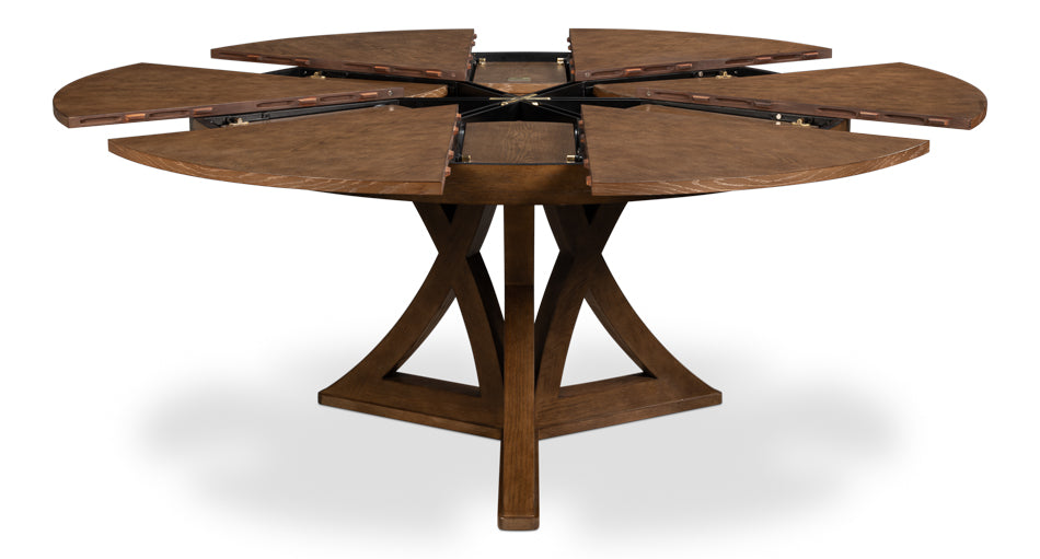 Casual Jupe Wooden Round Dining Table