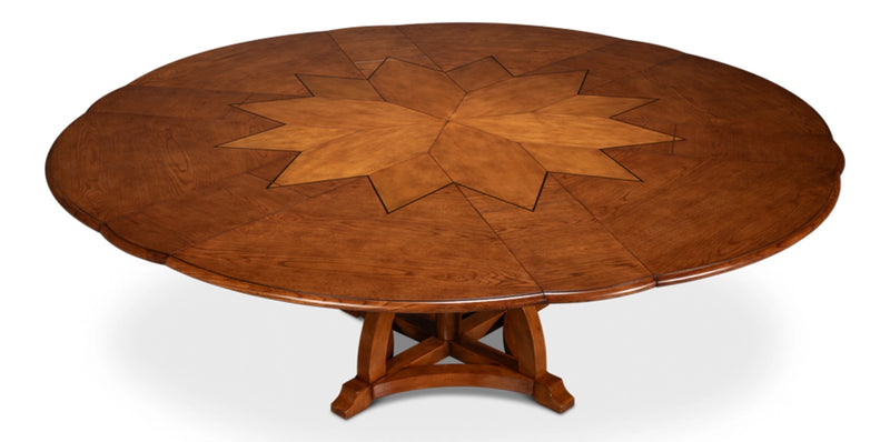 Austin Jupe Brown Round Dining Table