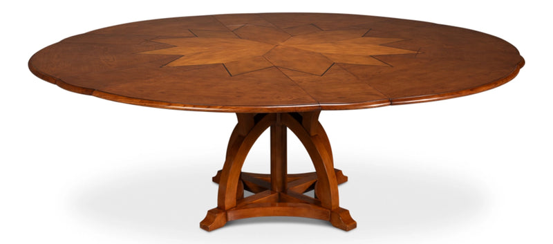 Austin Jupe Brown Round Dining Table