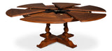 Jupe Wooden Brown Round Dining Table