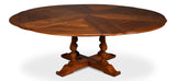 Jupe Wooden Brown Round Dining Table