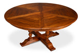 Jupe Wooden Brown Round Dining Table