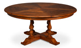 Jupe Wooden Brown Round Dining Table