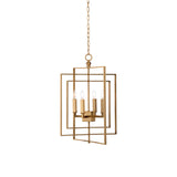 Cube Modern Iron And Brass Made Chandelier