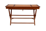 San Luxurious Leather Upholstered Mortise Desk