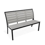 56" Bazza MGP Aluminum Stacking Bench - LOOMLAN - Outdoor Benches