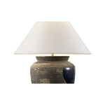 Riku Modern Japanese Artistry Indigo Glaze Table Lamp