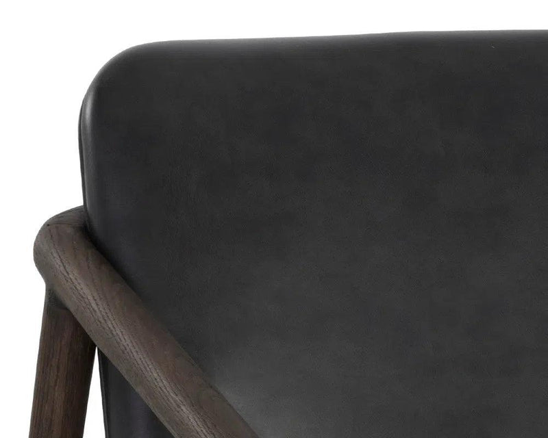 Cinelli Leather Upholstered Lounge Chair