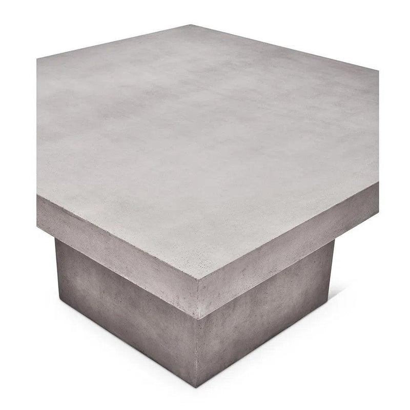 59" Una Fiber Reinforced Concrete Square Dining Table-Outdoor Dining Tables-Urbia-LOOMLAN