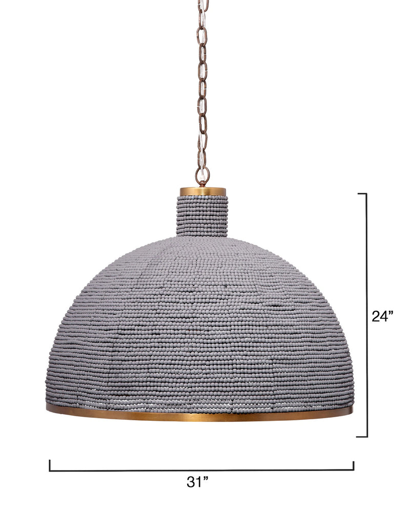 Big Sur 1-Light Beaded Chandelier in Slate Blue