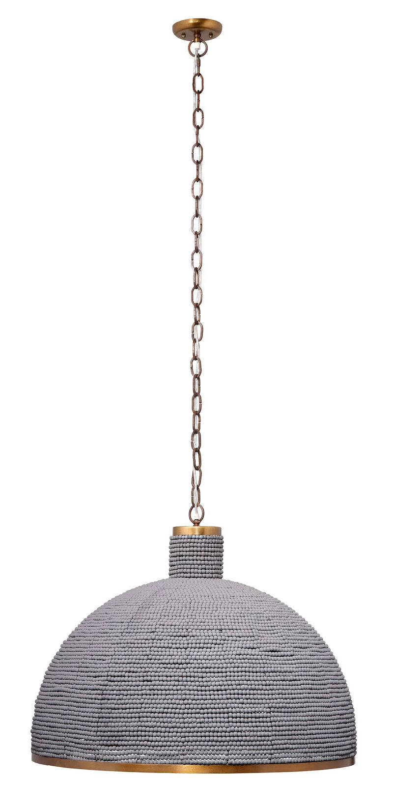 Big Sur 1-Light Beaded Chandelier in Slate Blue